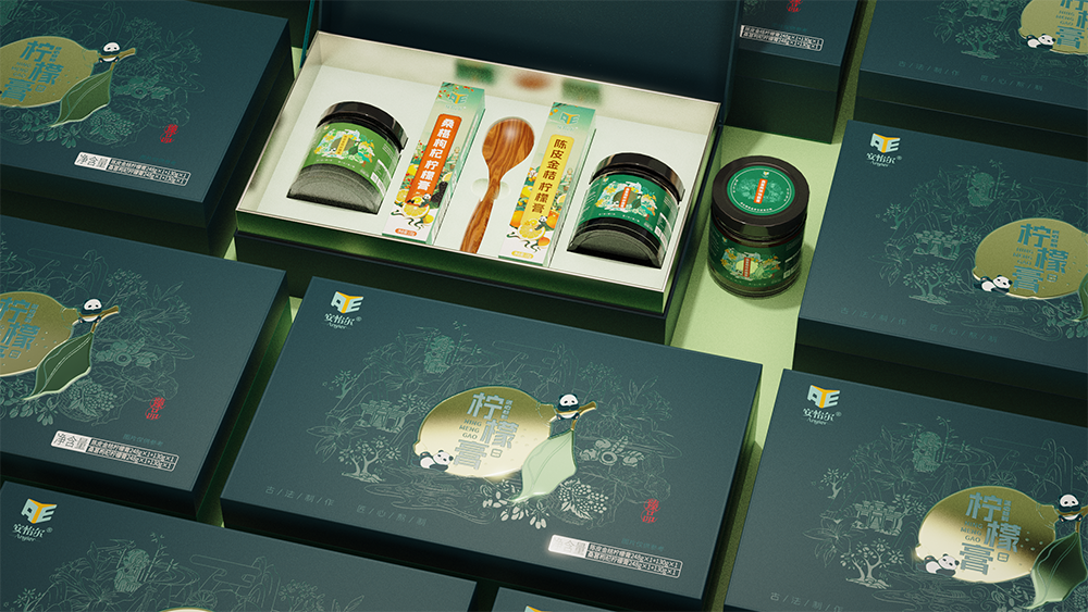 柠檬膏礼盒包装设计